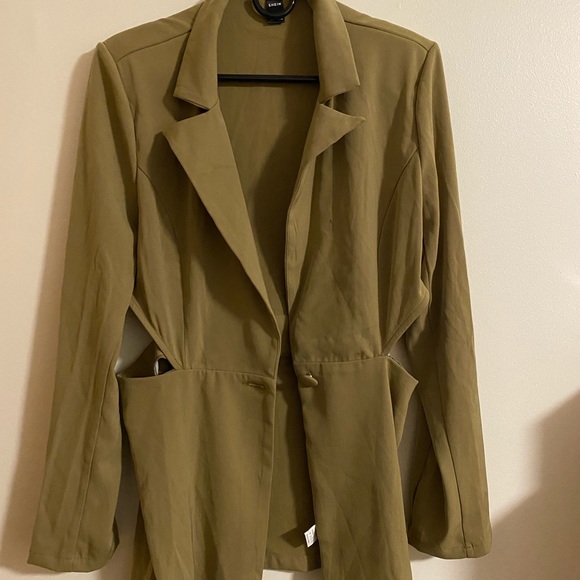SHEIN Army Green Blazer - Picture 3 of 5